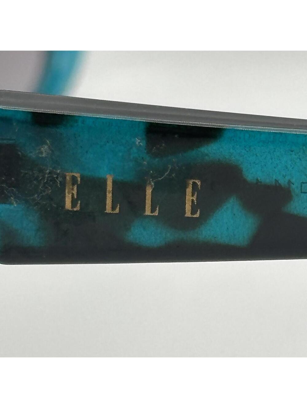 ELLE Women's Oversized Square Teal & Black Tortoise Sunglasses - Picture 5 of 10